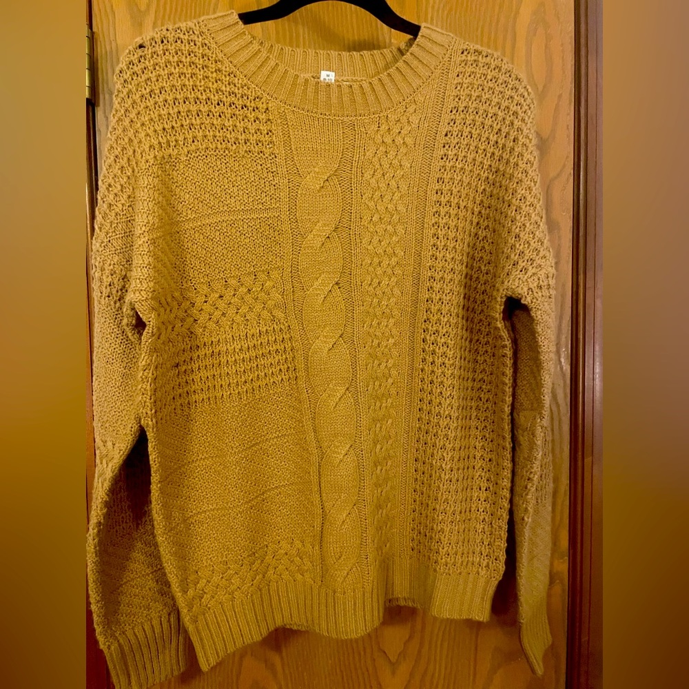Camel Colored Sweater.